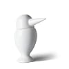 Po Selected Bird Kingfisher Toothpick Holder, 7.6 x 4.8 x 9.3 cm, Porcelain White