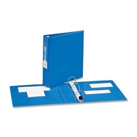 Heavy Duty Vinyl EZD® Ring Reference Binder, 1 1/2 Capacity, Blue (AVE79885)
