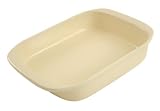 Chantal Pure 5-Quart Rectangular Baker, Clear Light Vanilla