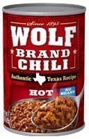 Wolf Brand Chili, Hot, No Beans 15 Oz (Pack of 3)