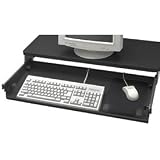 Buddy Products Articulating Keyboard Drawer with Mouse Platform, 12.5 x 30 Inches, Black (9651-4)