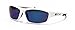 VertX Men's Polarized Sunglasses Sport Cycling Running – White Frame – Blue Lens
