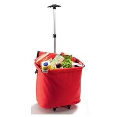 Einkaufstrolley, Trolley, Einkaufskorb mit Teleskoparm 90cm und Alurahmen