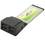 Hot-swappable, 34mm, NEC chipset 4-port USB 2.0 ExpressCard