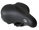 Sunlite Cloud-9 Bicycle Suspension Comfort Saddle, Comfort Gel Men's, Black Emerald