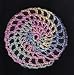 Pastels Multi Classic Crocheted Hair Bun Cover- LARGE
