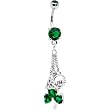 Irish Celtic Knot Claddagh Belly Ring