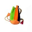Cowhide Drawstring Coin and Cell Phone Holder Pouch, Assorted Colors