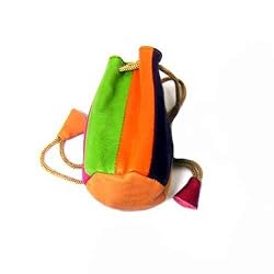 Cowhide Drawstring Coin and Cell Phone Holder Pouch, Assorted Colors
