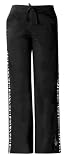Baby Phat Wild Kingdom Scrub Pant with Zebra Print Strapping Scrub Pants Women