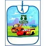 Disney Cars 1st Birthday Bib