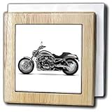 Tile Napkin Holder Picturing Picturing Harley-Davidson Motorcycle