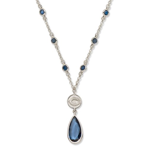 Chicago Bears Crystal Logo Necklace