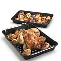 Viners 3-Piece Carbon Steel Non-Stick Oven Roaster Set Trays