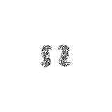 Sterling Silver Marcasite S Baby Post Earring