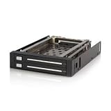 StarTech.com 3.5 Tray-Less Dual 2.5 SATA HD Hot-Swap Bay - Storage bay adapter - black