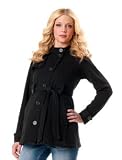 Motherhood Maternity: 1 Button Closure Fleece Maternity Jacket