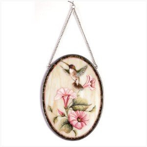 Hummingbird and Flowers Suncatcher - Style 34779