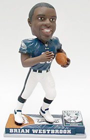 Philadelphia Eagles Brian Westbrook Forever Collectibles On Field Bobble Head