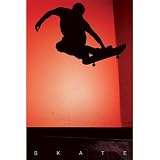 Skate (Silhouette) Sports Poster Print - 24x36