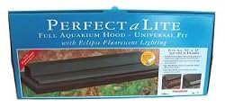 Perfecto Fluorescent Aquarium Hood Black 30in