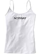 NORWAY - Country Series - White Women's / Girls Camisole (Girlie / Babydoll)