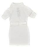 GIRLS “Vanilla Bean Belted” Big Girls Turtleneck Sweater Dress