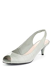 Peep Toe Stiletto Heel Slingback Shoes