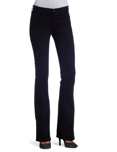 7 For All Mankind Women's Mid Rise Bootcut Jean, Black, 24