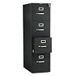 HON 514PP 510 Series 52 by 25-Inch 4-Drawer Full-Suspension Letter File, Black