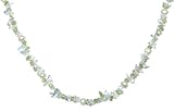 White Freshwater Cultured Pearl, Peridot & Dyed Crystal Necklace, 36"