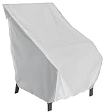 GSI Super Quality Outdoor Patio High-Chair Cover, Waterproof and Weather Resistant - White