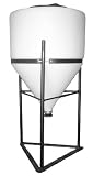 15 Gallon Full Drain Cone Bottom Inductor Tank with Steel Stand