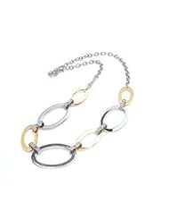 Stainless Steel Oval Necklace Pendant with Immerse Plating