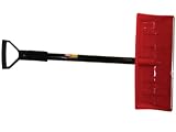 INDUSTRIAL METAL SNOW SHOVEL MUCK MUCKING OUT SCOOP 1.38M WITH EXTRA WIDE HEAD