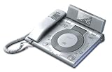 COBY AM/FM CD ALARM CLOCK RADIO WITH TELEPHONE