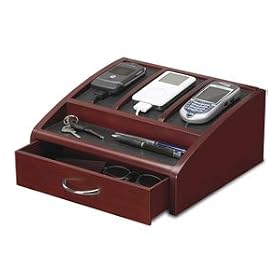 Wood Charger Station Valet- Black by In 2 Products