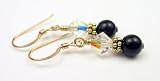 April Crystal Sterling Silver Swarovski Crystal Beaded Birthstone Earrings
