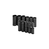 SK Hand Tool 34278 1/2-Inch Drive Deep Impact Socket, 28mm [並行輸入品]
