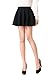 V28® Women Girls Stretch Waist Flared Plain Pleated Casual Mini Skater Skirt