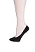 MOOCHI (Pack of 3 pairs) Women's No Show Liner Invisible Sheer Socks (Black)