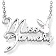 Officially Licensed Playboy Silver Plated Miss January Playmate Necklace