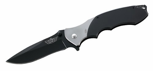 UZI Einhandmesser, Stahl 8Cr14, Edelstahl-Heft, Clip