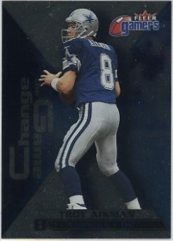 Buy Troy Aikman Dallas Cowboys 2000 Fleer Gamers Change the Game #10 Football Card by Fleer