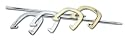 Halex Platinum Horseshoe Set In Chrome And Brass Finish