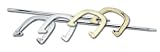 Halex Platinum Horseshoe Set In Chrome And Brass Finish
