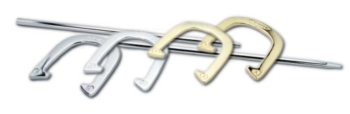 Halex Platinum Horseshoe Set In Chrome And Brass Finish