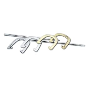 Click here to buy Halex Platinum Horseshoe Set In Chrome And Brass Finish.