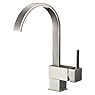 Yodel Modern Kitchen / Wet Bar Sink Faucet, Brushed Nickle
