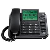 GE Corded Desk speakerphone Cid Tilt Screen, Black